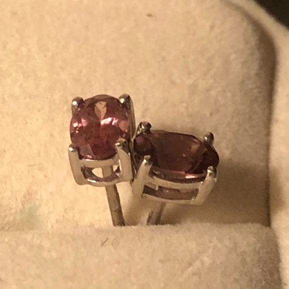 NWOT Sterling Silver Oval Mocha Zircon Earrings - Picture 8 of 9